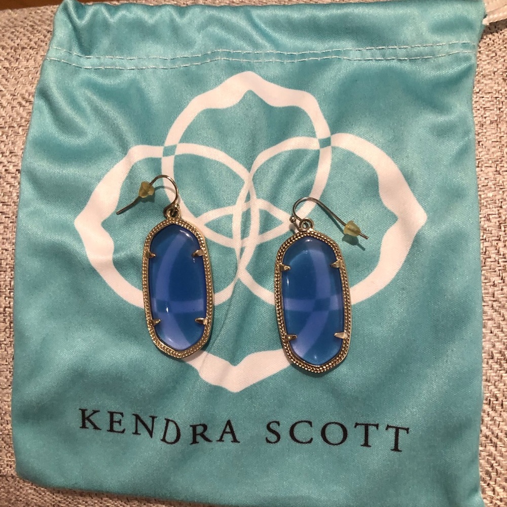 Kendra Scott Elle Drop earrings blue